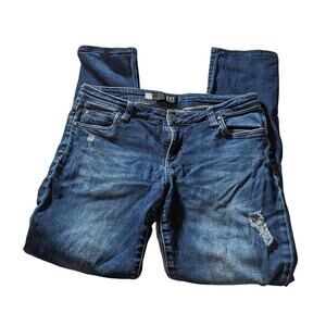 Kut from the Kloth Catherine Boyfriend distressed Jeans Women's Size 6 in Blue